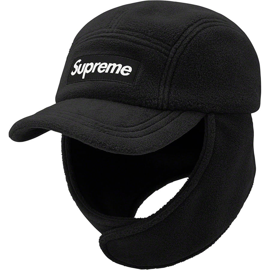 Details on Polartec Earflap Camp Cap Black from fall winter
                                                    2021 (Price is $58)