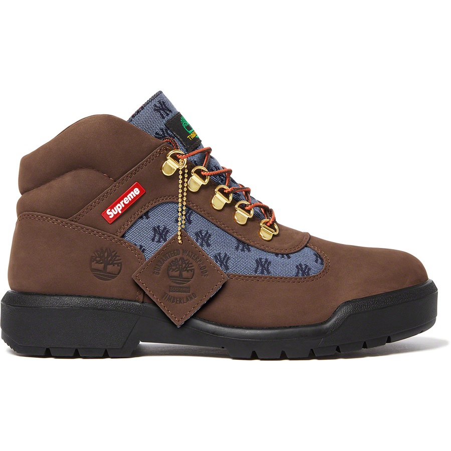 Details on Supreme Timberland New York Yankees™ Field Boot Brown from fall winter
                                                    2021 (Price is $248)