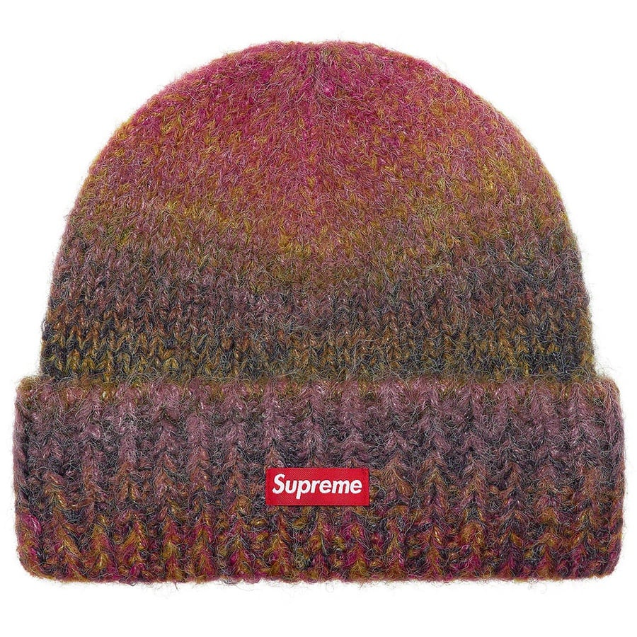 Details on Gradient Stripe Beanie Red from fall winter
                                                    2021 (Price is $38)