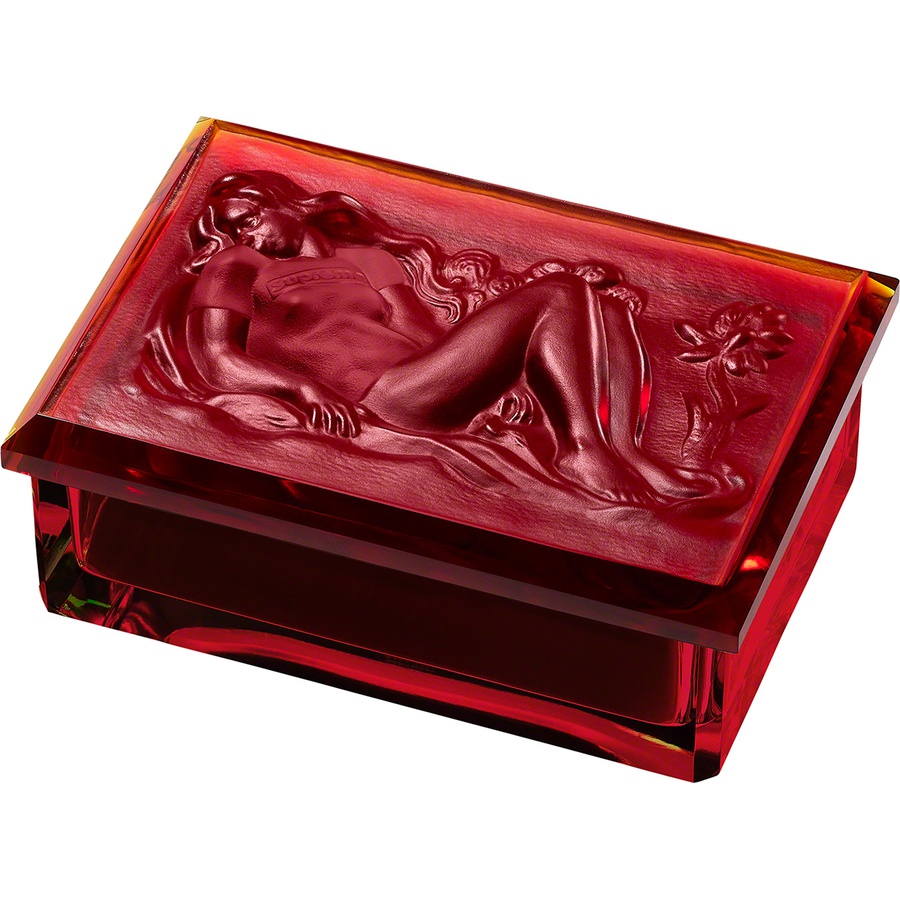 Details on Supreme Halama Crystal Box Red from fall winter
                                                    2021 (Price is $238)