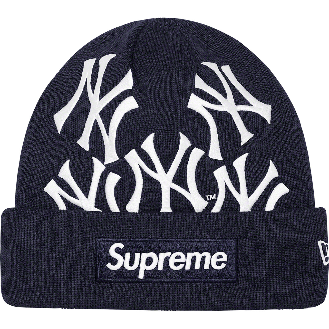 Supreme X New York Yankees X Era Box Logo Beanie - Neutrals for Men