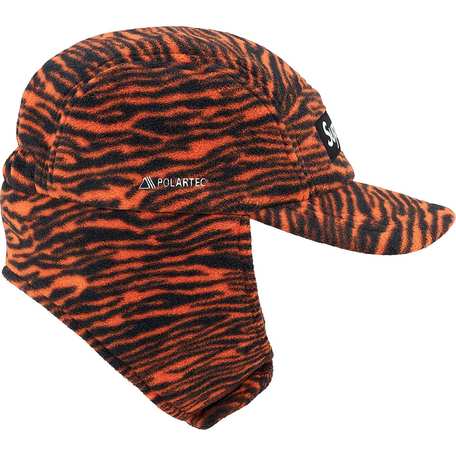 Details on Polartec Earflap Camp Cap Tiger from fall winter
                                                    2021 (Price is $58)