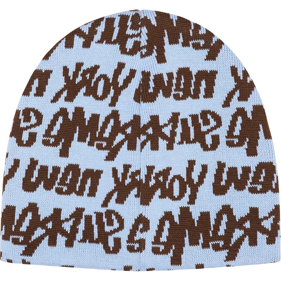 Details on Fat Tip Beanie Light Blue from spring summer 2022 (Price is $40)