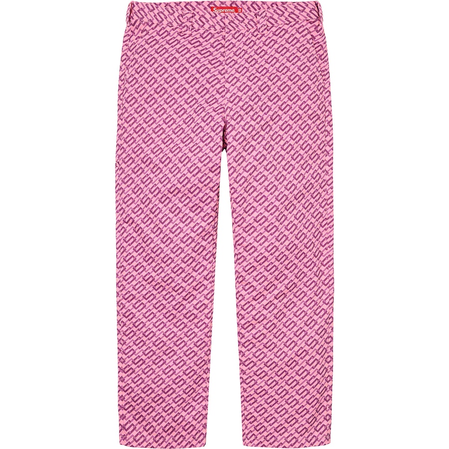 Details on Work Pant Pink Monogram from spring summer 2022 (Price is $128)