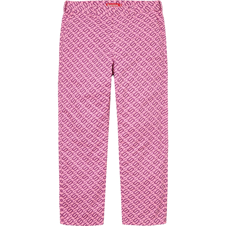 Details on Work Pant Pink Monogram from spring summer
                                                    2022 (Price is $128)