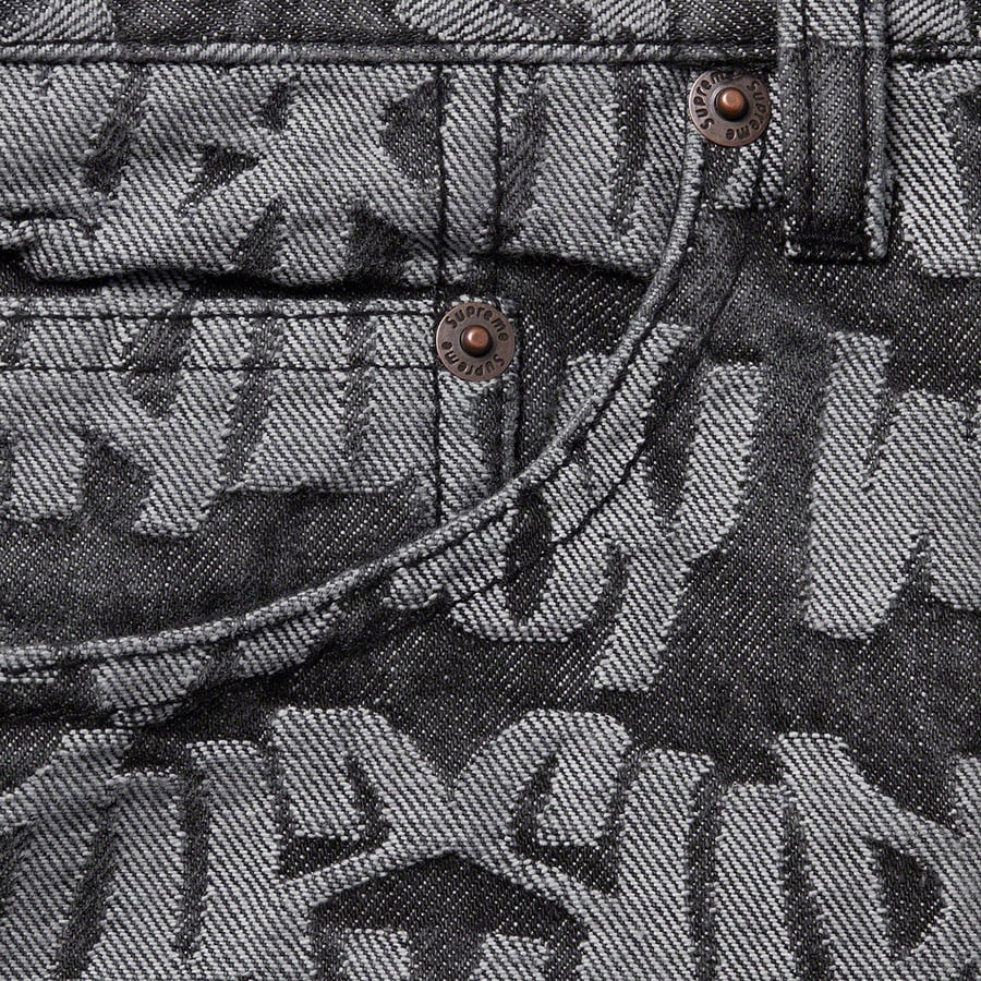 Details on Fat Tip Jacquard Regular Jean Black from spring summer
                                                    2022 (Price is $178)