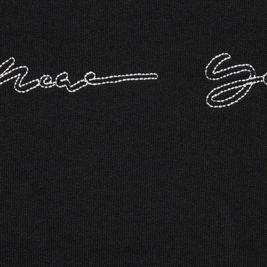 Supreme Script Stripe Sweatpant (SS22) - Black - $158