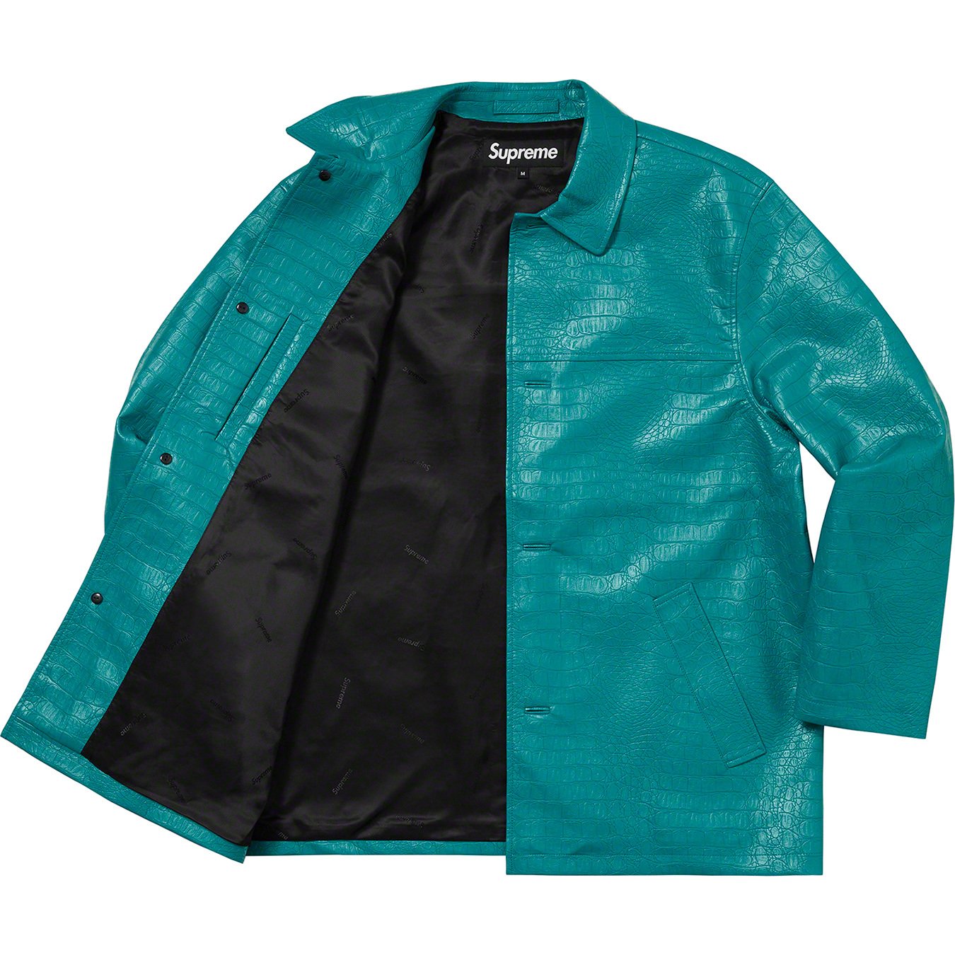 Faux Croc Car Coat - spring summer 2022 - Supreme