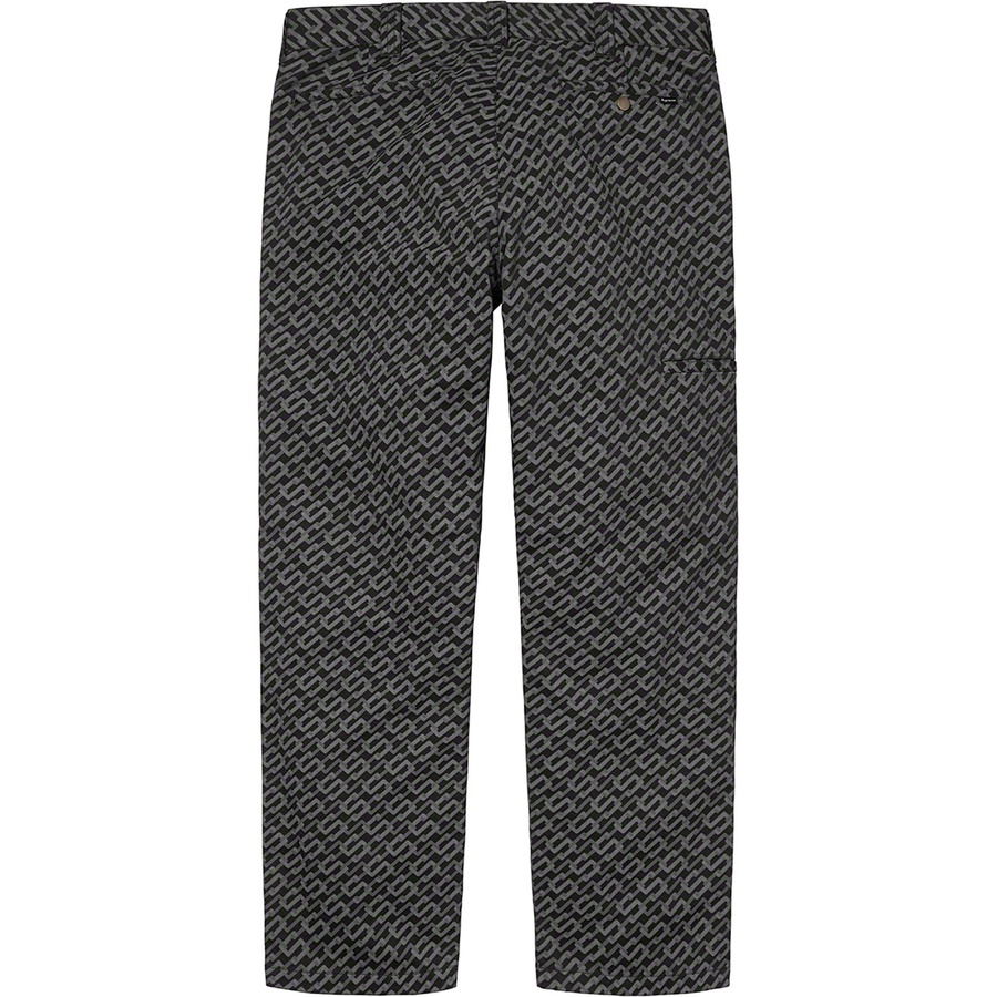 Details on Work Pant Black Monogram from spring summer
                                                    2022 (Price is $128)