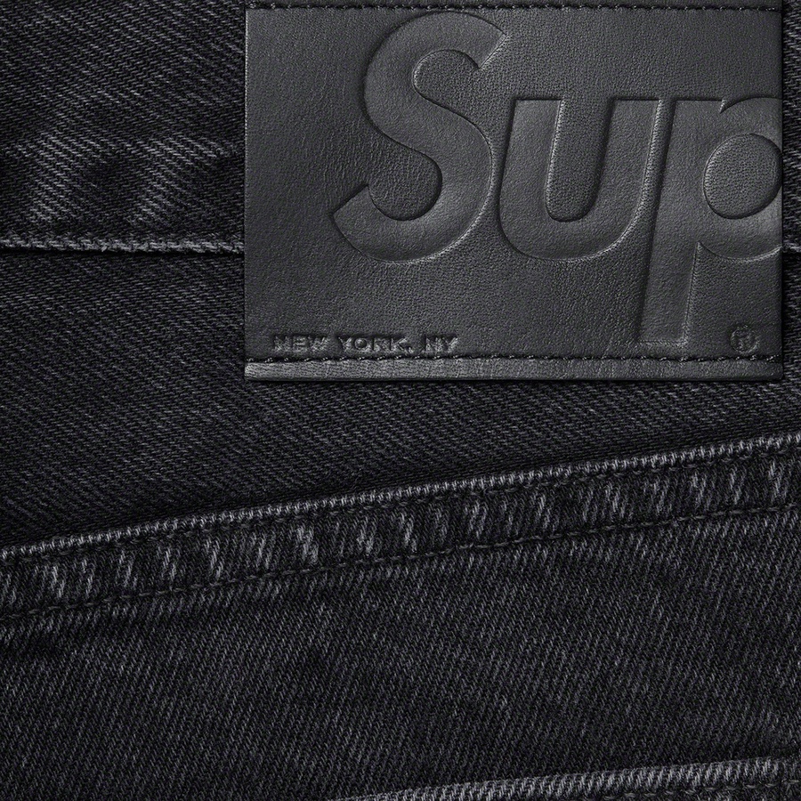 Details on Stone Washed Black Slim Jean Washed Black from spring summer 2022 (Price is $158)
