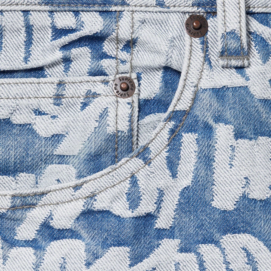 Details on Fat Tip Jacquard Regular Jean Blue from spring summer
                                                    2022 (Price is $178)