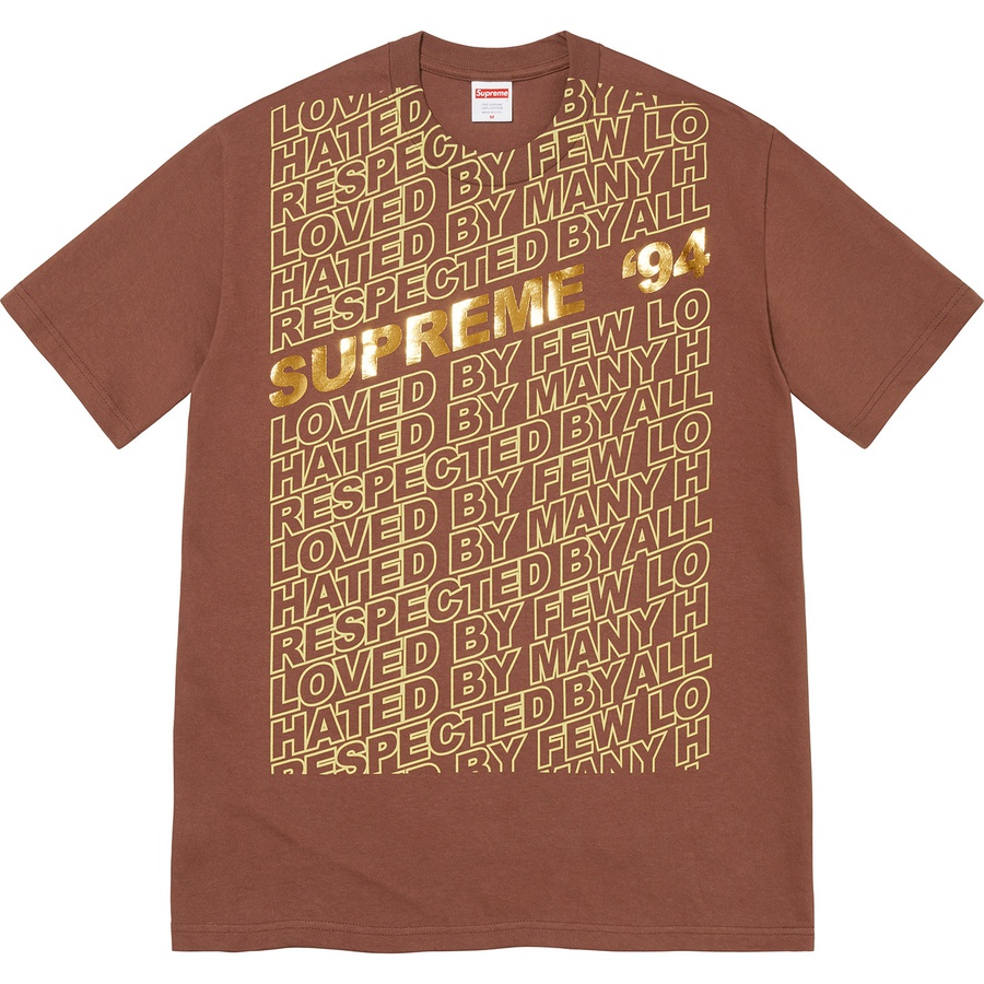 Details on Respected Tee Brown from spring summer 2022 (Price is $40)
