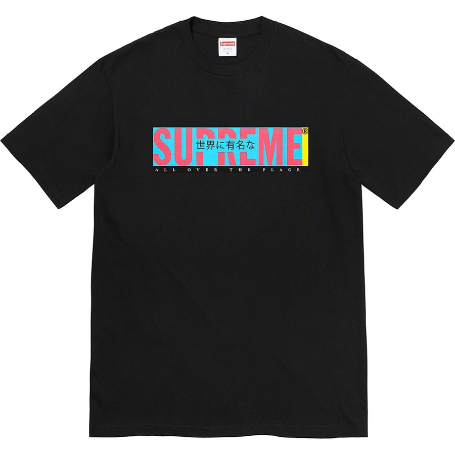 Details on All Over Tee Black from spring summer 2022 (Price is $40)