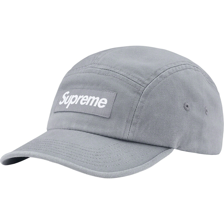 Details on Washed Chino Twill Camp Cap Grey from spring summer 2022 (Price is $48)