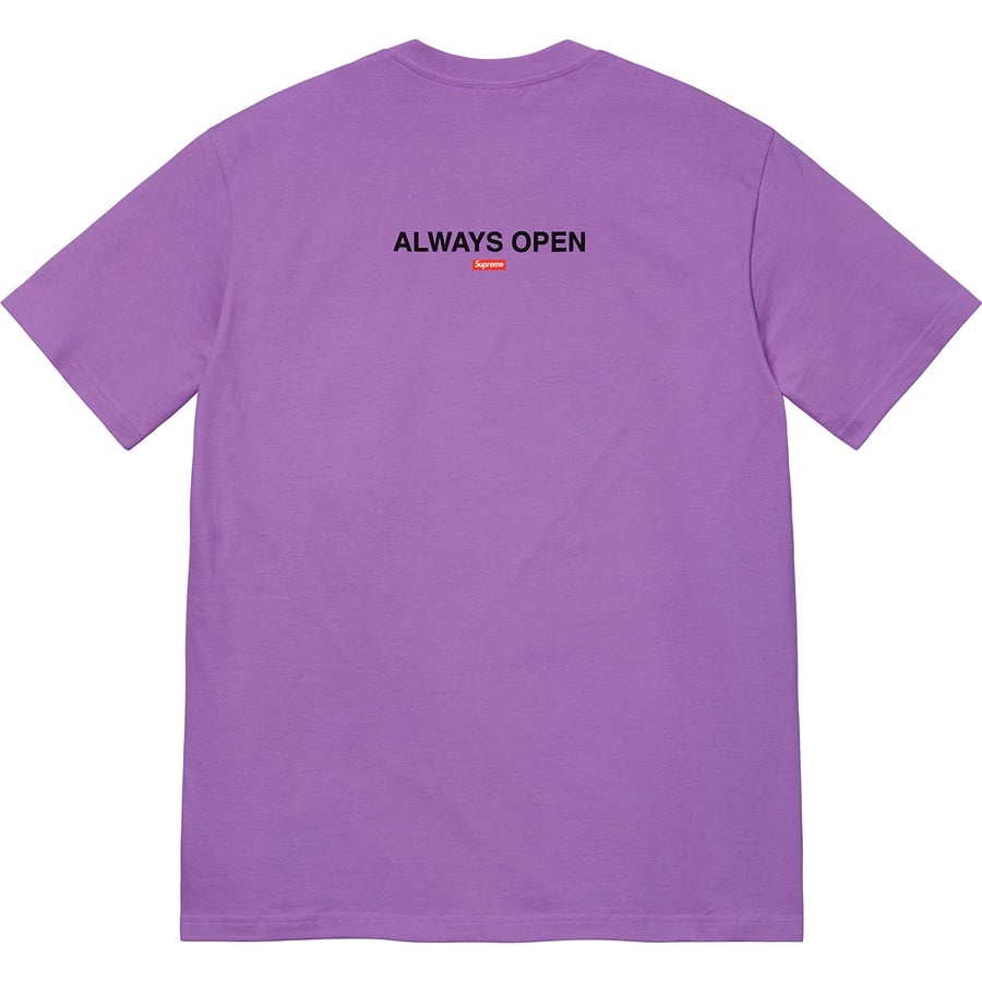 Details on Gas Tee Purple from spring summer 2022 (Price is $40)