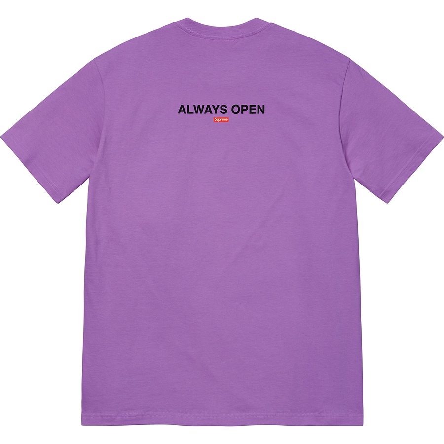 Details on Gas Tee Purple from spring summer
                                                    2022 (Price is $40)