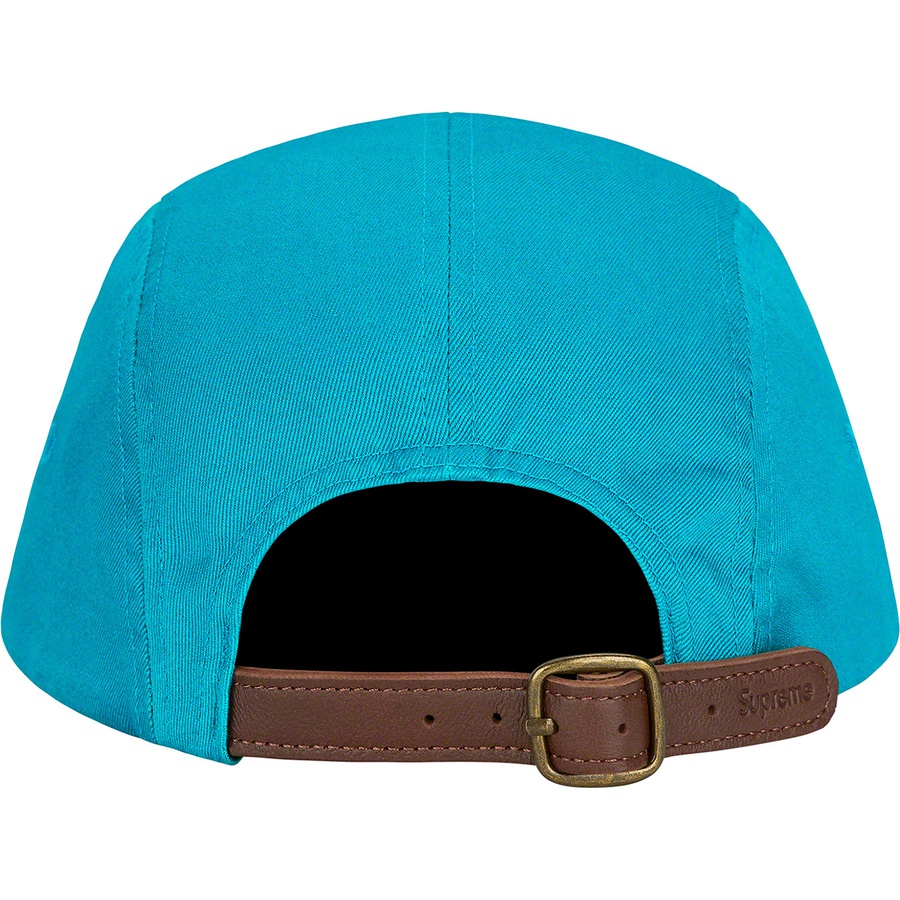 Details on Washed Chino Twill Camp Cap Teal from spring summer 2022 (Price is $48)