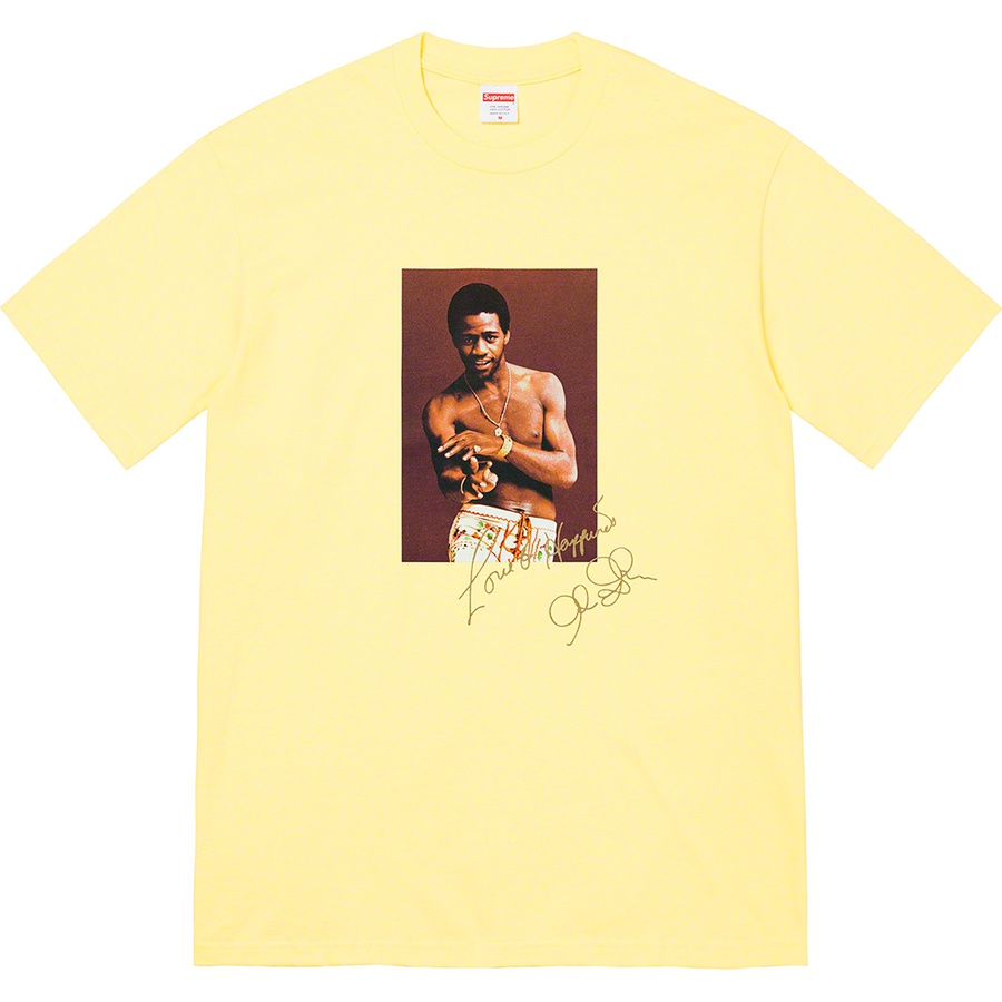 Details on Al Green Tee Pale Yellow from spring summer 2022 (Price is $48)