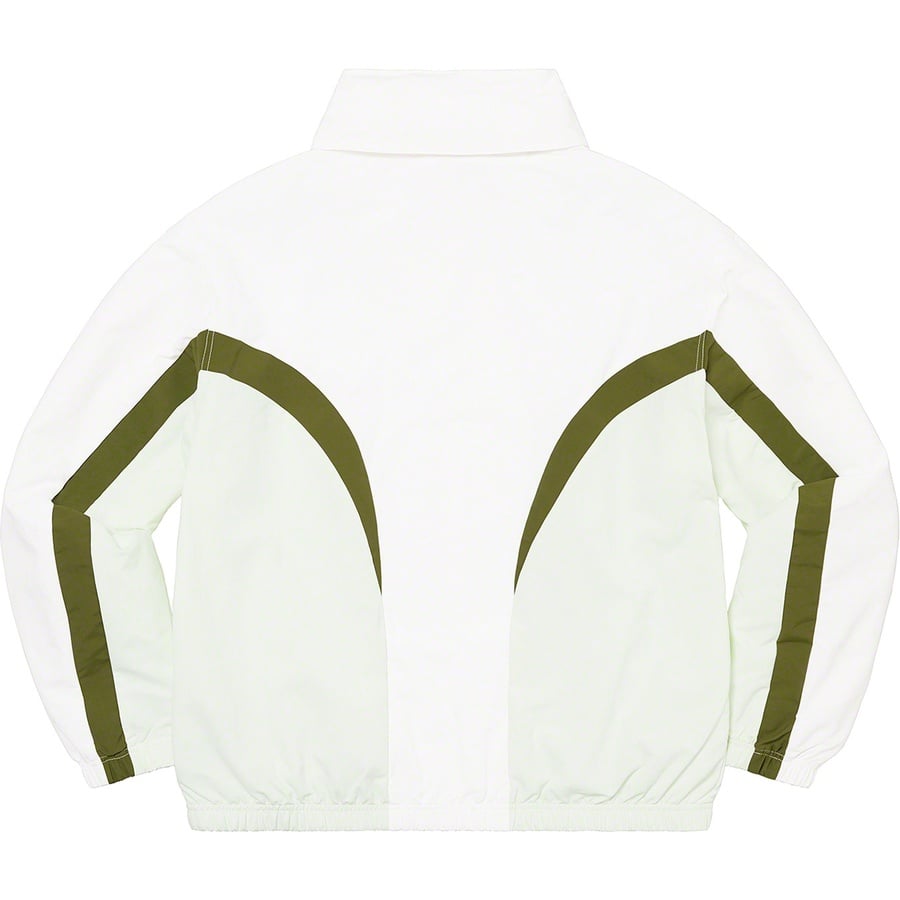 Details on Curve Track Jacket White from spring summer 2022 (Price is $168)