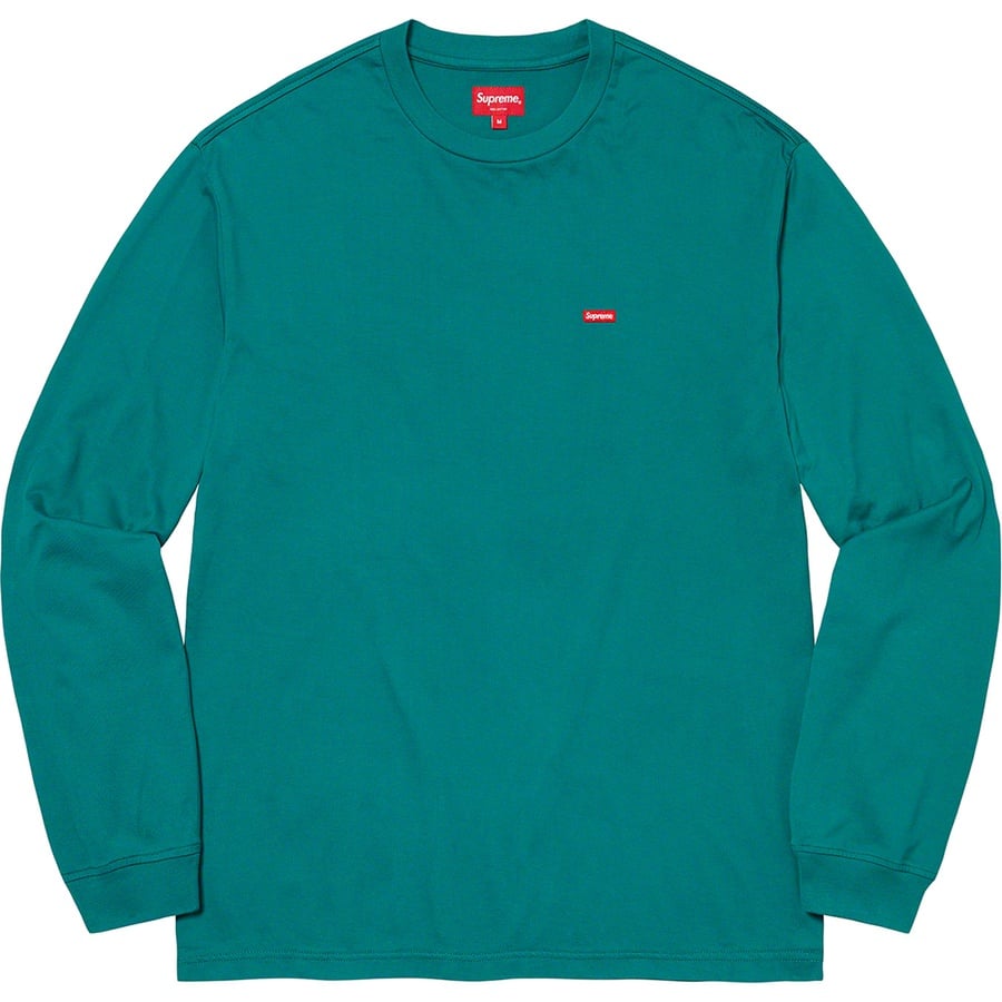 Details on Small Box L S Tee Teal from spring summer
                                                    2022 (Price is $68)