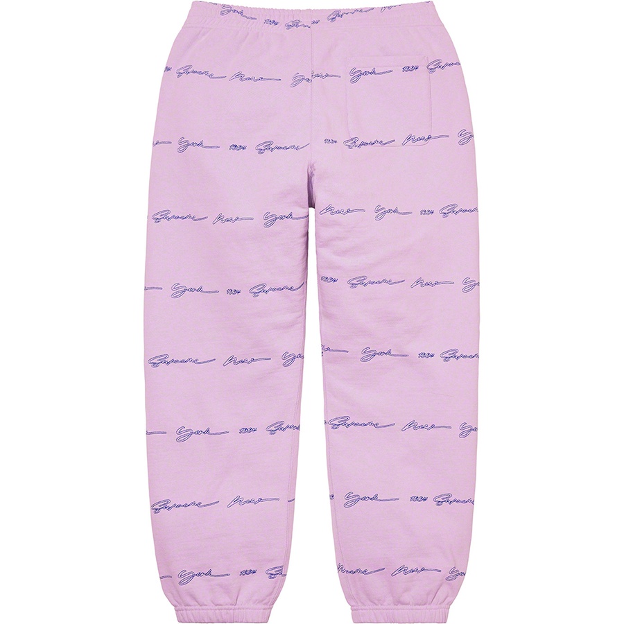 Details on Script Stripe Sweatpant Pale Purple from spring summer
                                                    2022 (Price is $158)