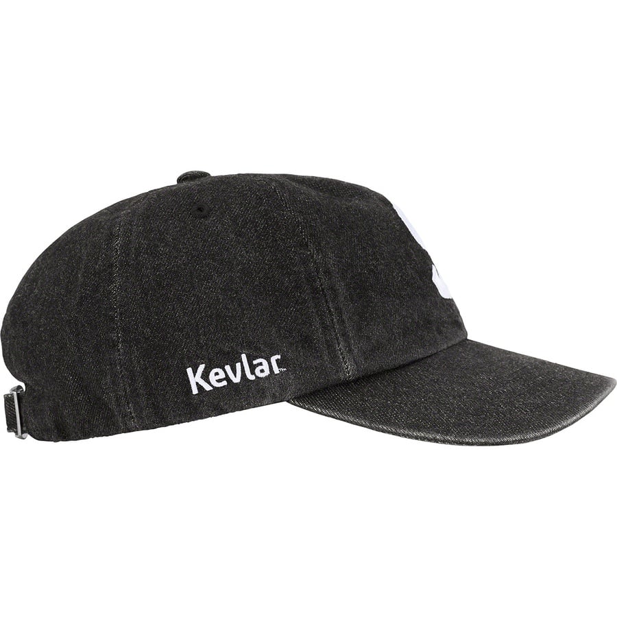 Details on Kevlar™ Denim S Logo 6-Panel Black from spring summer 2022 (Price is $54)