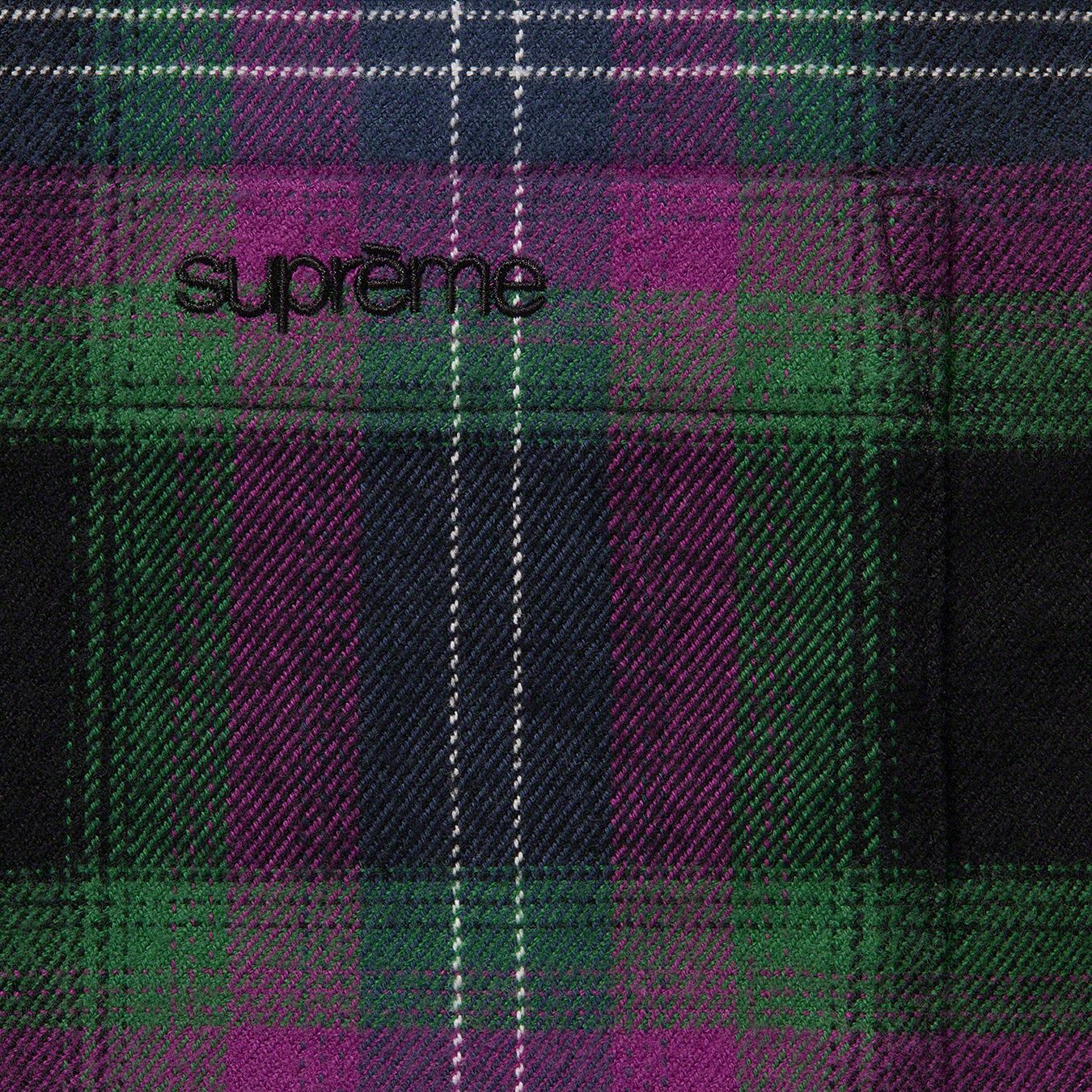 Brushed Plaid Flannel Shirt - spring summer 2022 - Supreme