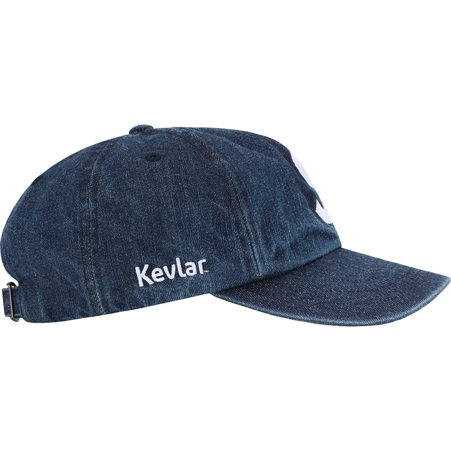 Supreme Kevlar™ Denim S Logo 6-Panel (SS22) - Indigo - $54