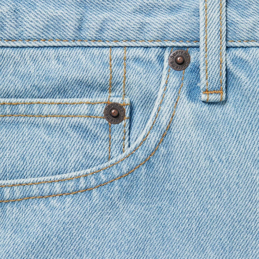Details on Stone Washed Slim Jean Stone Washed Indigo from spring summer 2022 (Price is $178)