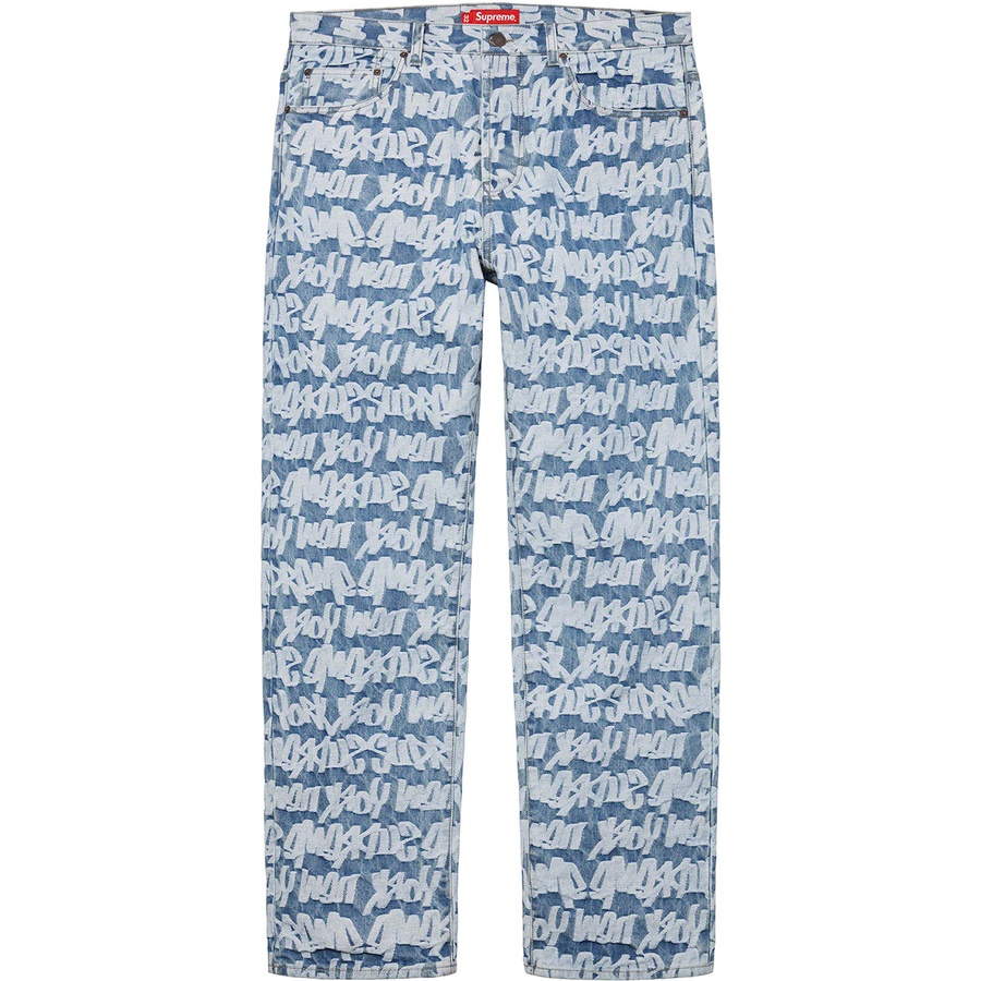 Details on Fat Tip Jacquard Regular Jean Blue from spring summer
                                                    2022 (Price is $178)