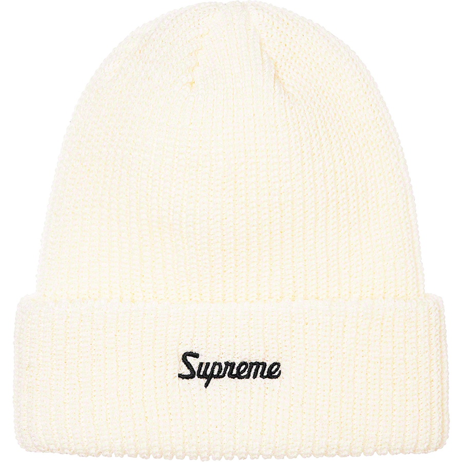 Details on Loose Gauge Beanie White from spring summer 2022 (Price is $38)