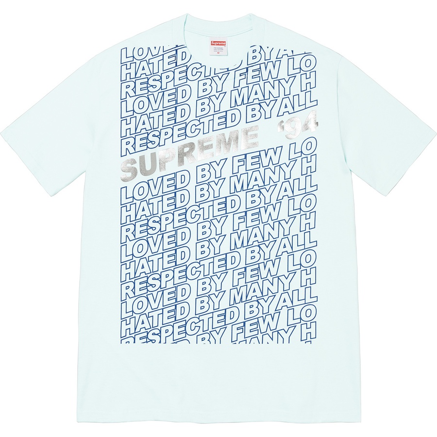 Details on Respected Tee Pale Blue from spring summer 2022 (Price is $40)