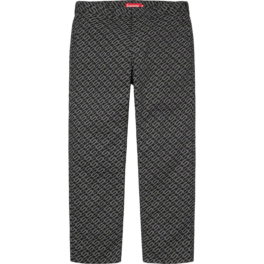 Details on Work Pant Black Monogram from spring summer 2022 (Price is $128)