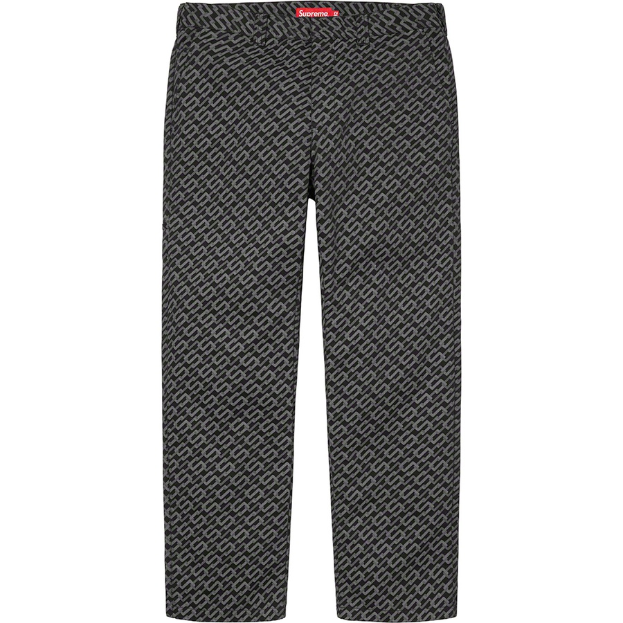 Details on Work Pant Black Monogram from spring summer
                                                    2022 (Price is $128)