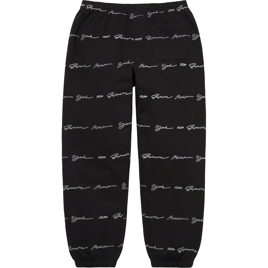 Details on Script Stripe Sweatpant Black from spring summer
                                                    2022 (Price is $158)