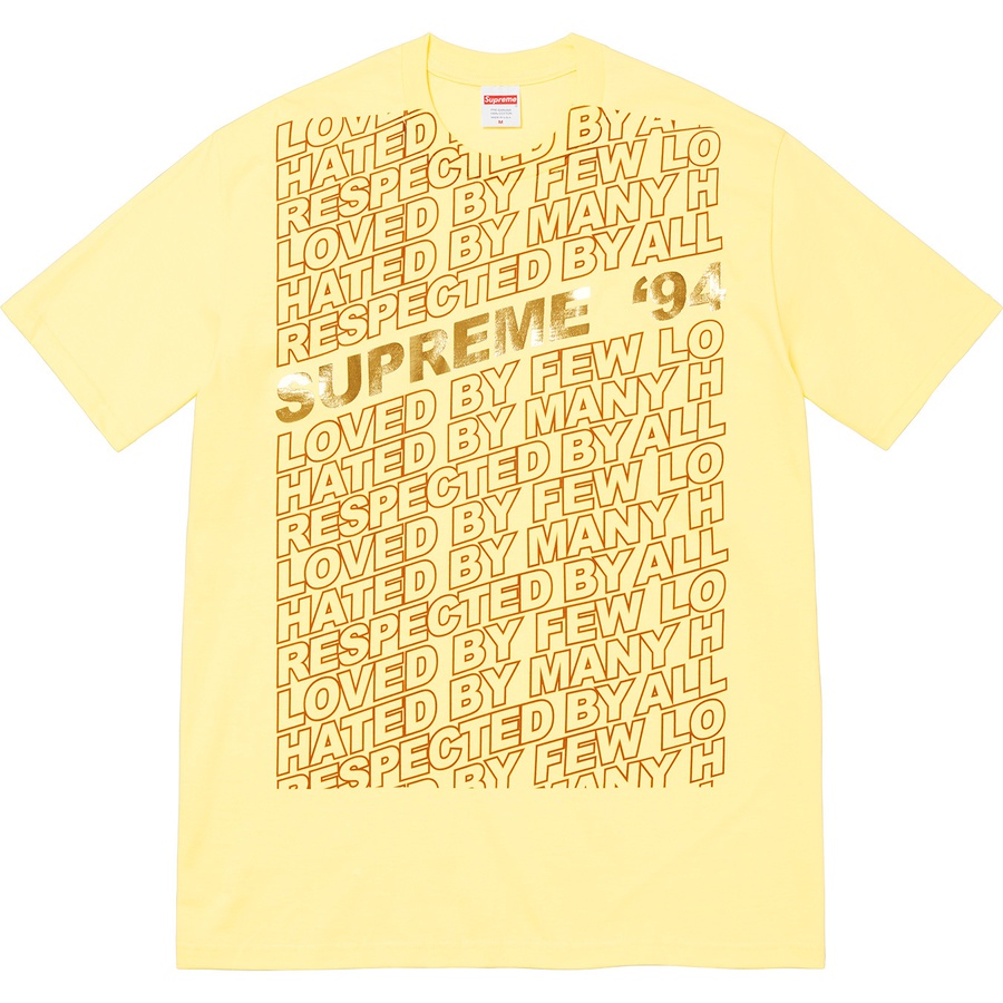 Details on Respected Tee Pale Yellow from spring summer 2022 (Price is $40)