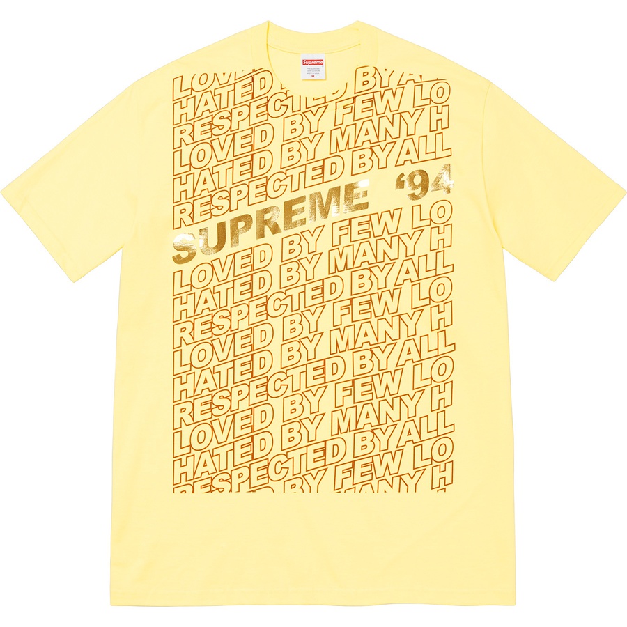 Details on Respected Tee Pale Yellow from spring summer
                                                    2022 (Price is $40)