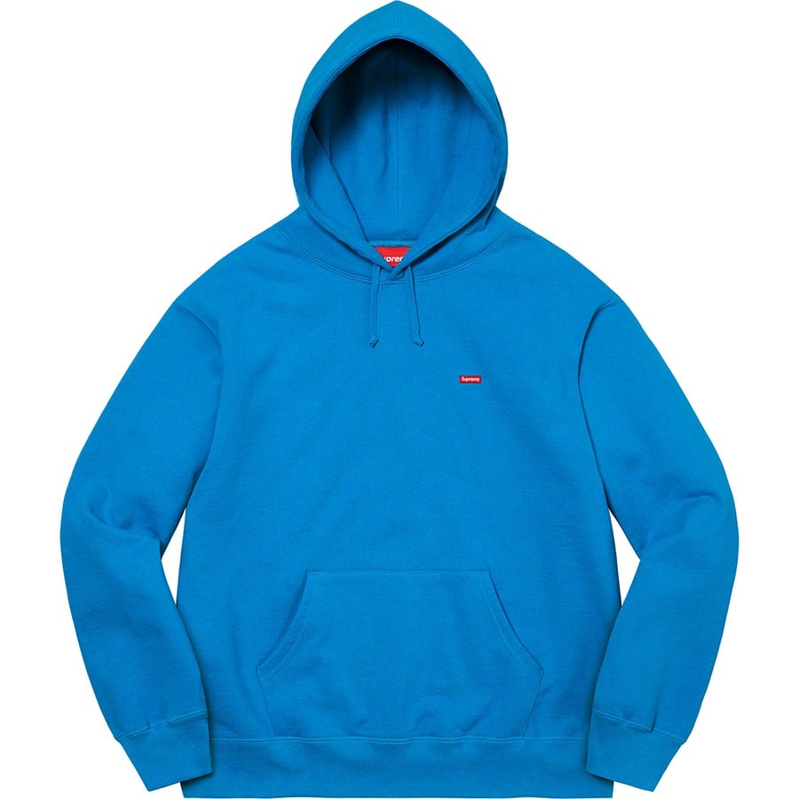 Details on Small Box Hooded Sweatshirt Bright Blue from spring summer
                                                    2022 (Price is $148)