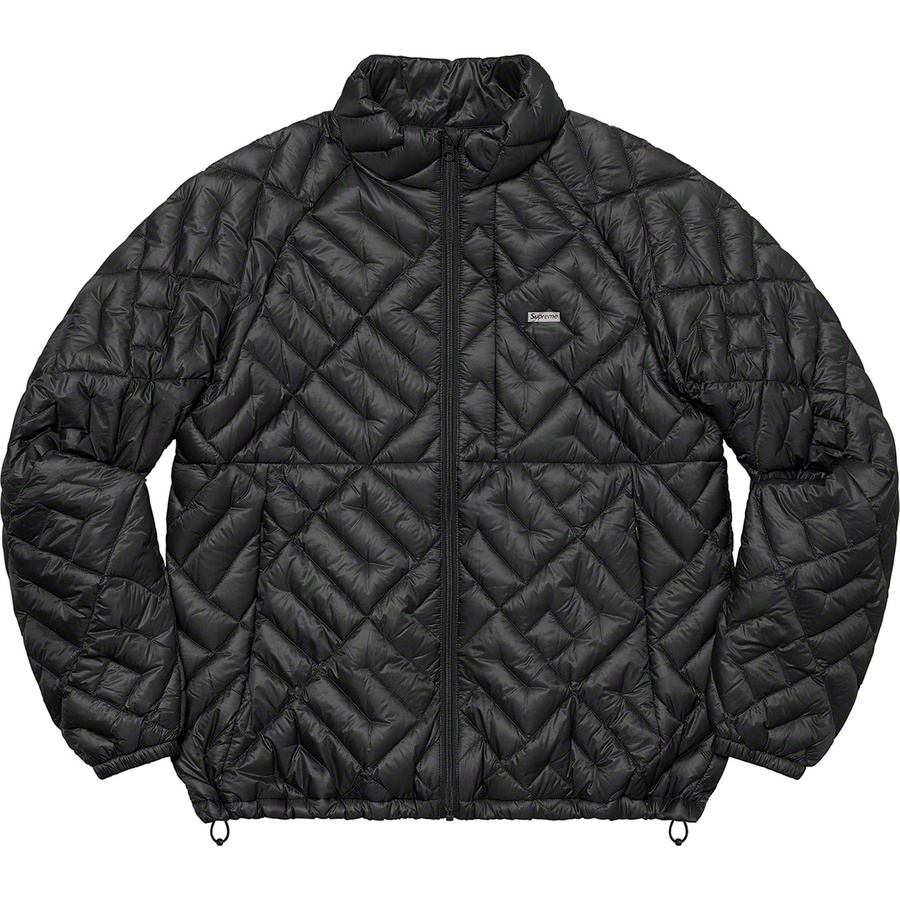 Details on Spellout Quilted Lightweight Down Jacket Black from spring summer
                                                    2022 (Price is $248)