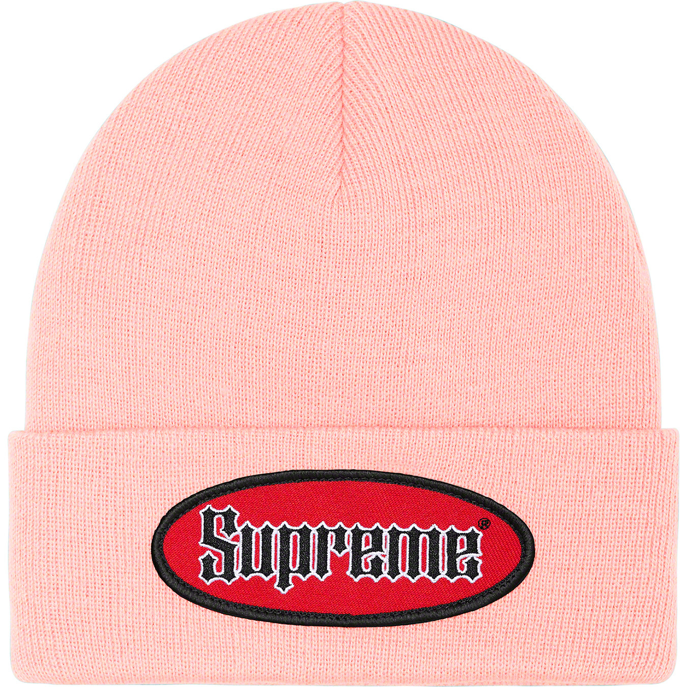 supreme oval patch beanie