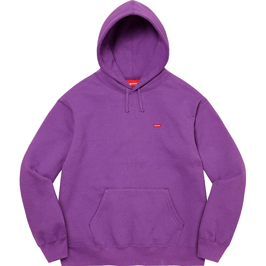 Details on Small Box Hooded Sweatshirt Purple from spring summer
                                                    2022 (Price is $148)