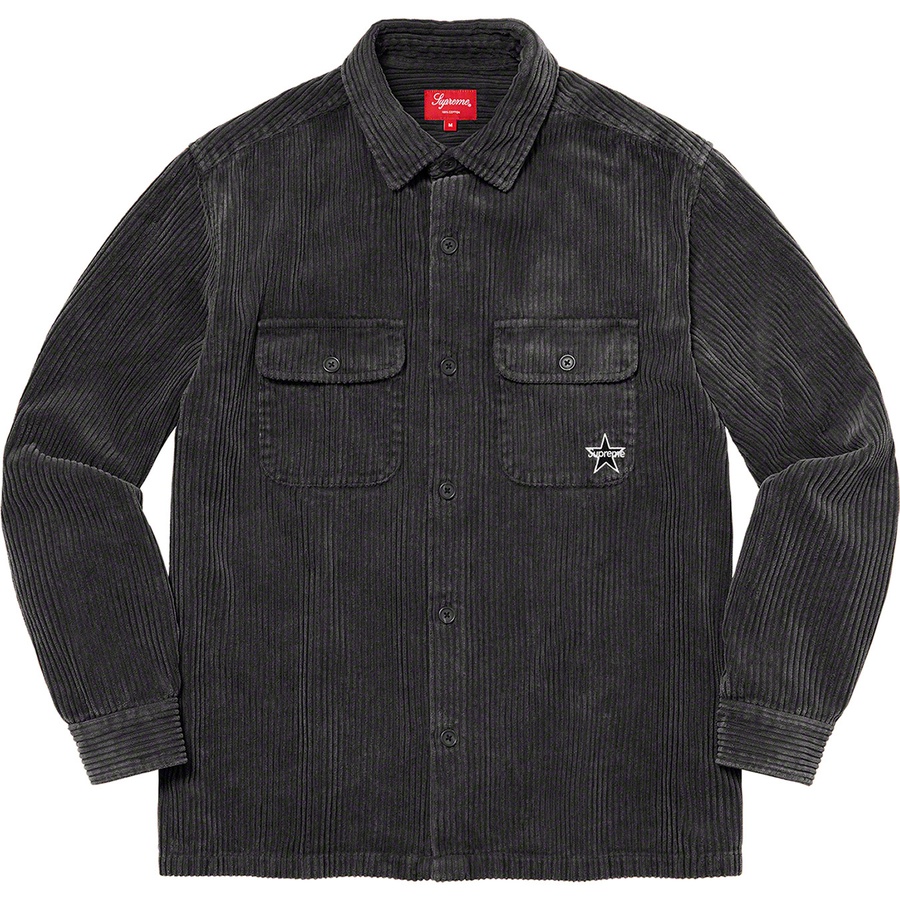 Supreme Corduroy Shirt (SS22) - Black - $138
