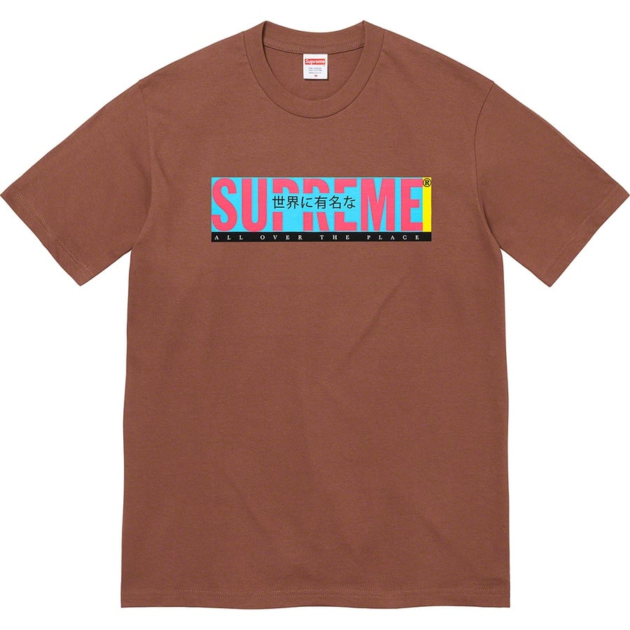 Details on All Over Tee Brown from spring summer 2022 (Price is $40)