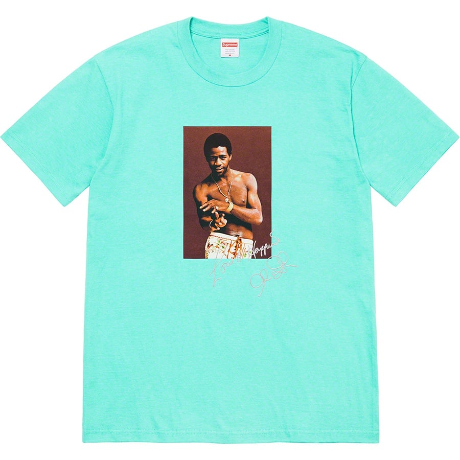 Details on Al Green Tee Teal from spring summer
                                                    2022 (Price is $48)