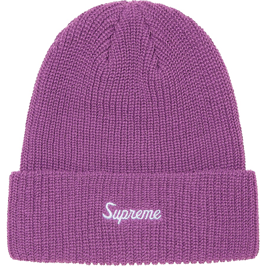 Details on Loose Gauge Beanie Bright Purple from spring summer
                                                    2022 (Price is $38)