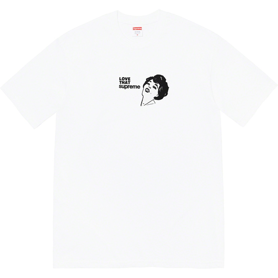 Details on Love That Tee White from spring summer 2022 (Price is $40)