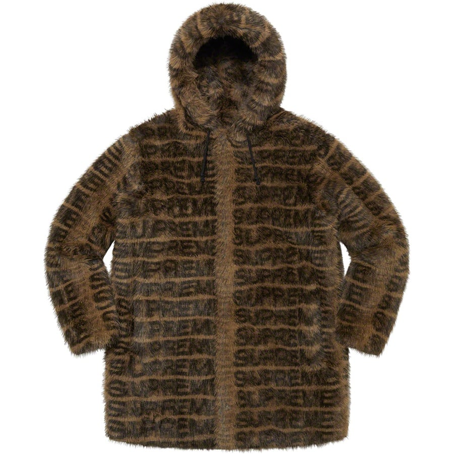 Details on Faux Fur Hooded Coat Brown from spring summer
                                                    2022 (Price is $498)