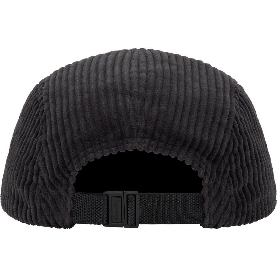 Supreme Corduroy Camp Cap (SS22) - Black - $48