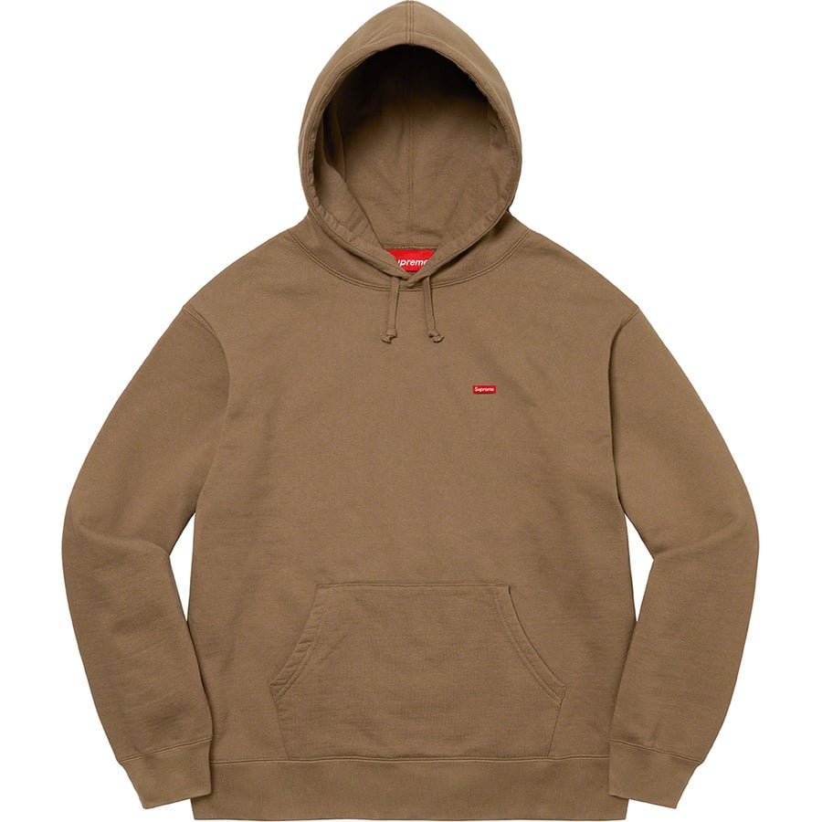 Details on Small Box Hooded Sweatshirt Olive Brown from spring summer
                                                    2022 (Price is $148)