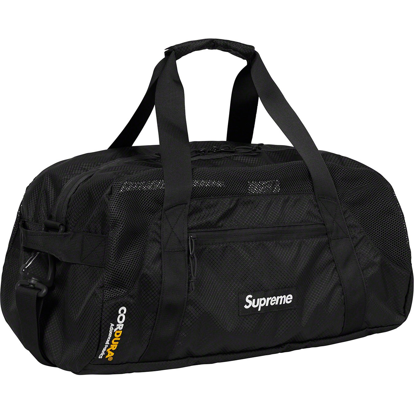 SUPREME NYLON BLACK DUFFLE BAG FW22 - CRTBLNCHSHP